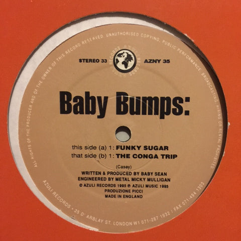 Baby Bumps - Funky Sugar 12" Azuli Records AZNY 35