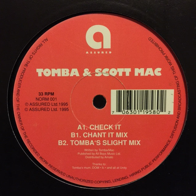 Tomba & Scott Mac - Check It 12" Assured NORM 001