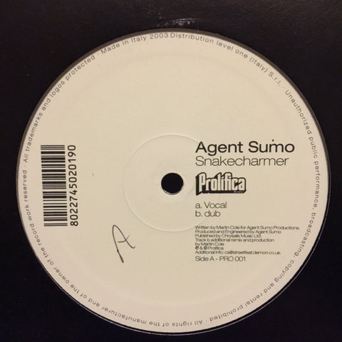 Agent Sumo - Snakecharmer 12" Prolifica PRO 001