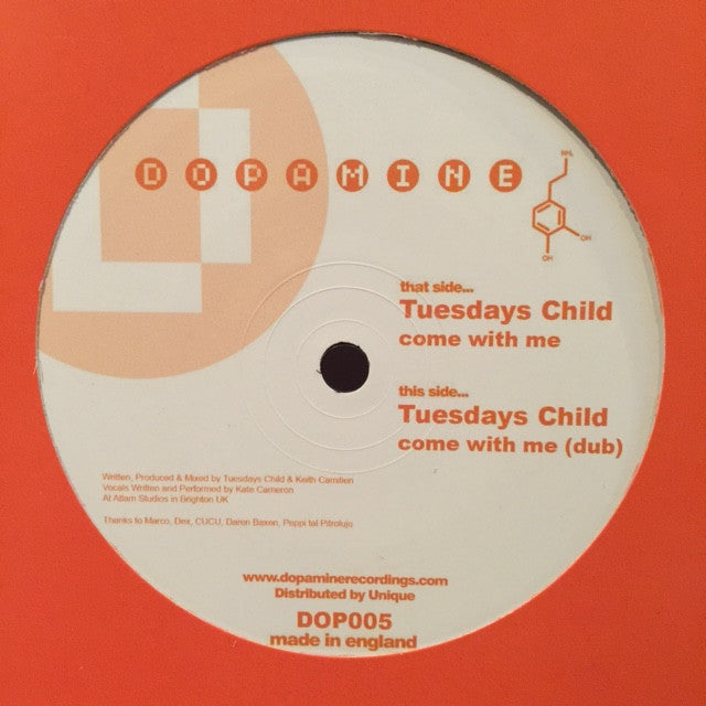 Tuesdays Child - Come With Me 12" Dopamine Recordings DOP005