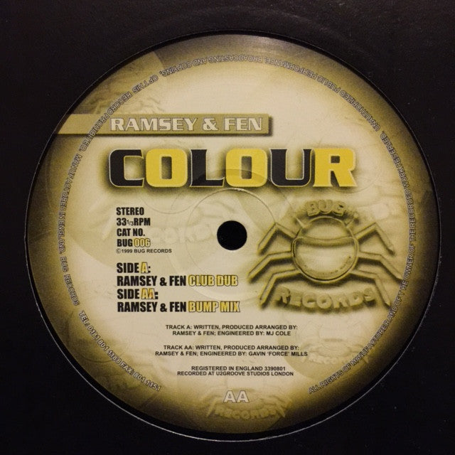 Ramsey & Fen - Colour 12" Bug Records BUG 006
