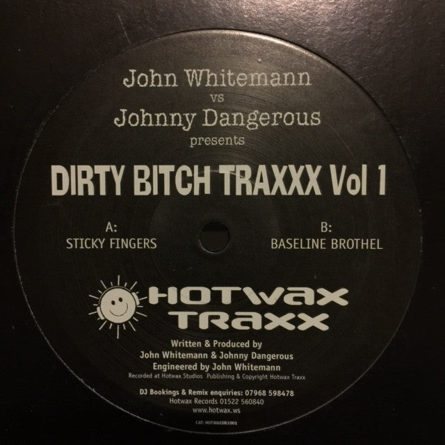 John Whitemann vs Johnny Dangerous - Sticky Fingers 12" Hotwax Traxx HOTWAXDB1001