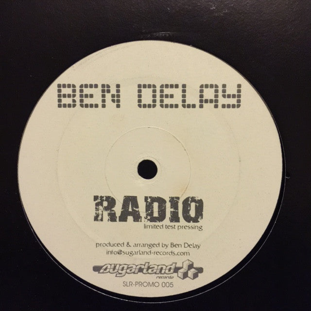 Ben Delay - Radio 12" Sugarland Records SLRPROMO005