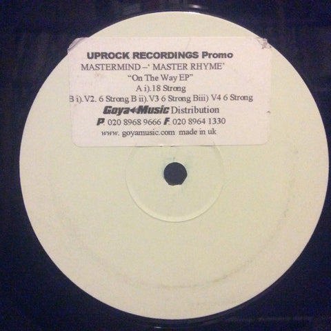 Espionage - Mastermind 12" White Label Uprock Recordings UPR 001