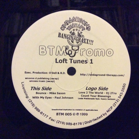 Various - Loft Tunes 1 12" Promo Bangin Traxx Muzik BTM 005