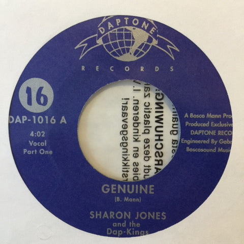 Sharon Jones And The Dap-Kings - Genuine 7" Daptone Records ‎– DAP-1016