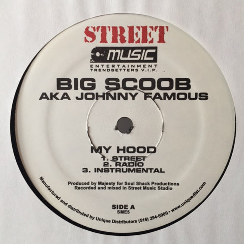 Big Scoob ‎– My Hood 12" Street Music Entertainment ‎– SME5