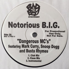 Notorious BIG - Dangerous MC's 12" Bad Boy Entertainment ‎– BIG12 PRO 2