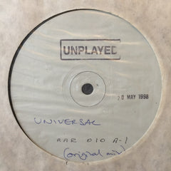 Universal - Just Too Scared 12" PROMO Red Ant Records ‎– RAR010