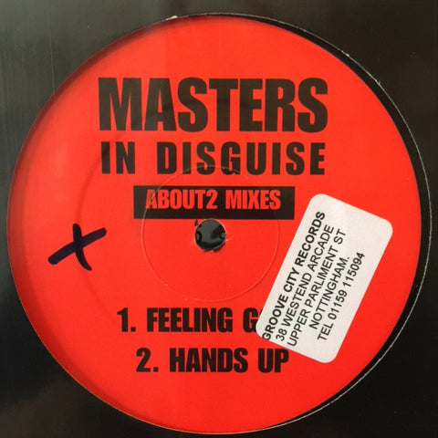 Masters In Disguise ‎– Feeling Good / Hands Up (About 2 Mixes) 12" About 2 Records ‎– ABTF 01