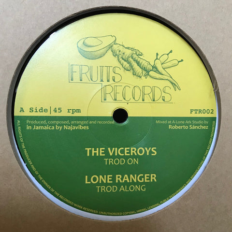 The Viceroys, Lone Ranger, Prince Alla ‎– Troddin' On - Fruits Records ‎– FTR002