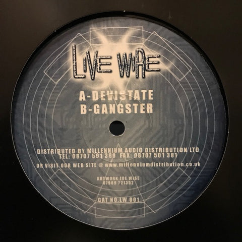 Live Wire ‎– Devistate - Live Wire ‎– LW 001