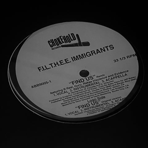 FILTHEE Immigrants – Find Us ABB Records, Chokehold Records – ABB90051