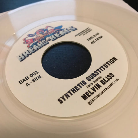 Melvin Bliss / Sweet Daddy Floyd ‎– Synthetic Substitution / I Just Can't Help Myself - Breaks & Beats ‎– BAB 001