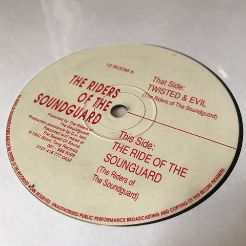 The Riders Of The Soundguard ‎– Twisted & Evil / The Ride Of The Soundguard - Boomtang Records ‎– 12 BOOM 5