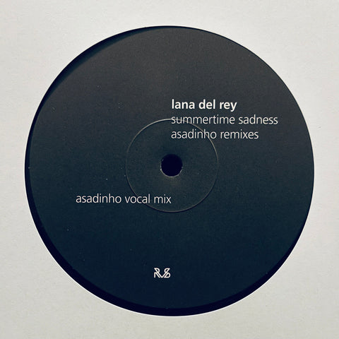 Lana Del Rey ‎– Summertime Sadness (Asadinho Remixes) Reverberations Music ‎– RVS003T