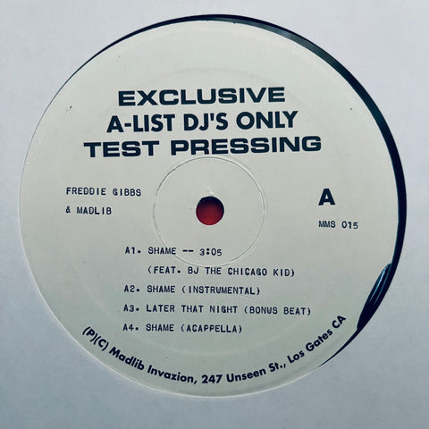 Freddie Gibbs & Madlib ‎– Shame Madlib Invazion ‎– MMS015