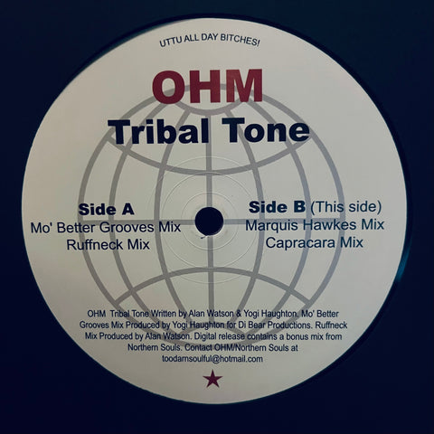 OHM ‎– Tribal Tone Unknown To The Unknown ‎– UTTU028
