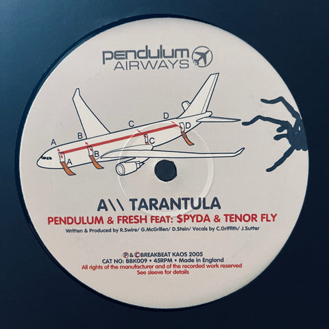 Pendulum - Tarantula / Fasten Your Seatbelt Breakbeat Kaos ‎– BBK009