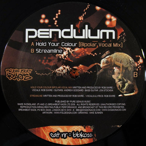 Pendulum - Hold Your Colour (Bipolar Vocal Mix) Breakbeat Kaos – BBK016