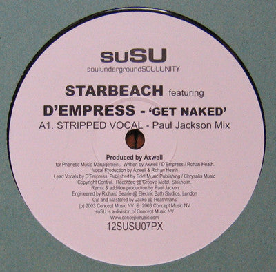 Starbeach Featuring D'Empress - Get Naked SuSU – 12SUSU07PX