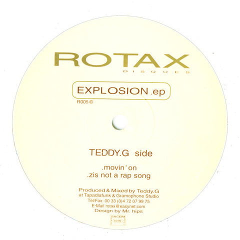 Teddy G / Pascal - Explosion EP  - Rotax – R005