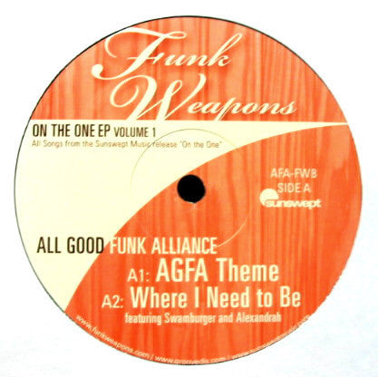 All Good Funk Alliance – On The One EP Volume 1 Funk Weapons – AFAFW8