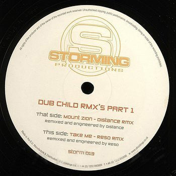 Dub Child - Dub Child Remixes Part 1 Storming Productions – STORM013