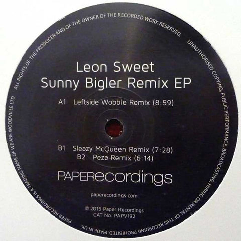 Leon Sweet – Sunny Bigler Remix EP Paper Disco – PAPV192