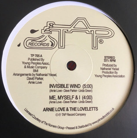 Arnie Love & The Loveletts – Invisible Wind  Invisible Wind TAP Records – TP705