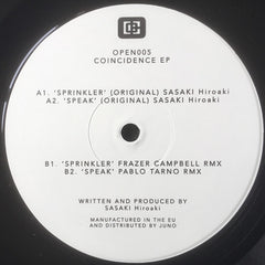 Sasaki Hiroaki – Coincidence EP Open Recordings – OPEN005