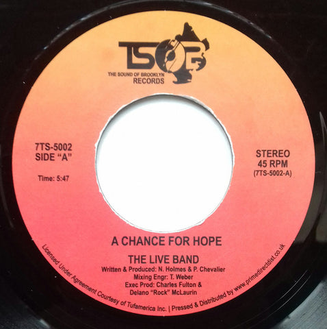 The Live Band – A Chance For Hope The Sound Of Brooklyn (TSOB) – 7TS5002