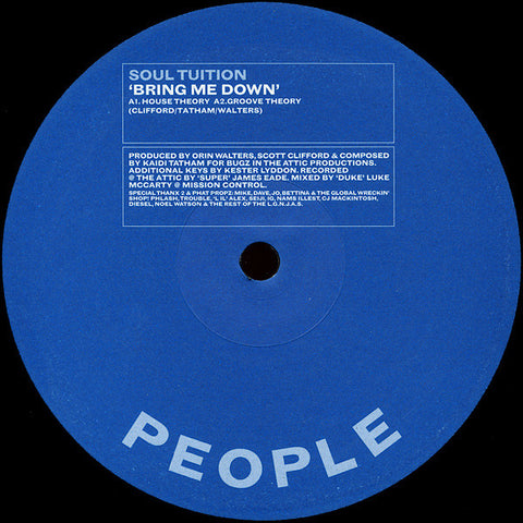 Soul Tuition – Bring Me Down People – PEOPLE003