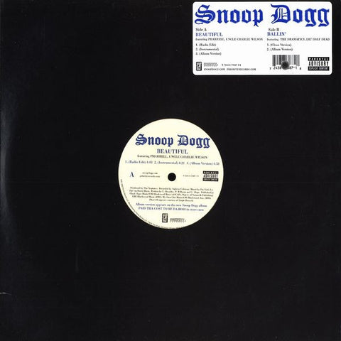 Snoop Dogg – Beautiful / Ballin Doggy Style Records, Priority Records – Y724387788718
