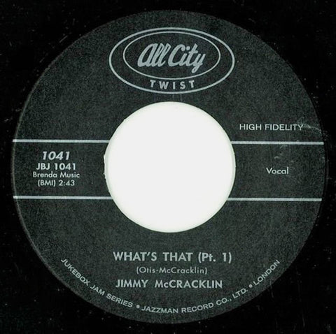 Jimmy McCracklin ‎– What's That All City Twist ‎– 1041