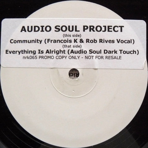 Audio Soul Project ‎– Community / Everything Is Alright NRK Sound Division ‎– NRK065