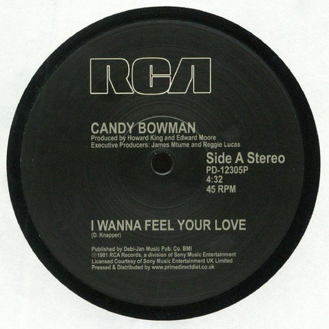 Candy Bowman – I Wanna Feel Your Love RCA – PD12305P