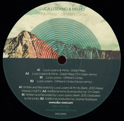 Luca Lozano & Mr Ho - Dobb Meep / Different Circles Disc Over Music – DSCO002