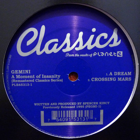 Gemini - A Moment Of Insanity 12" PLE653131 Planet E