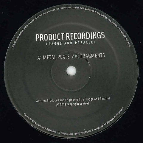 Craggz & Parallel - Fragmented EP 12" PRODUCT014 Product