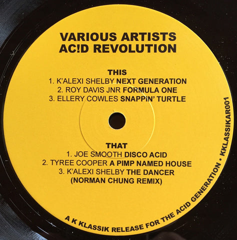 Various ‎– Ac!d Revolution K Klassik ‎– KKLASSIKAR001