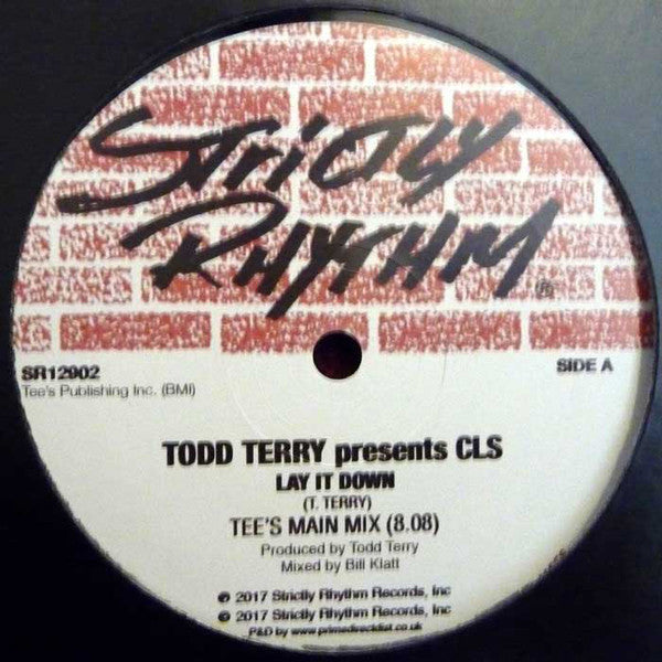 Todd Terry Presents CLS ‎– Lay It Down Strictly Rhythm ‎– SR12902