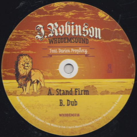 J Robinson / Darien Prophecy ‎– Stand Firm WhoDemSound ‎– WHODEM014