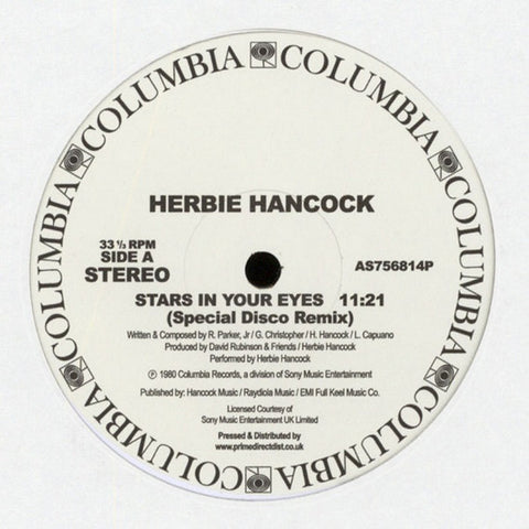 Herbie Hancock ‎– Stars In Your Eyes / Saturday Night - Columbia ‎– AS756814P