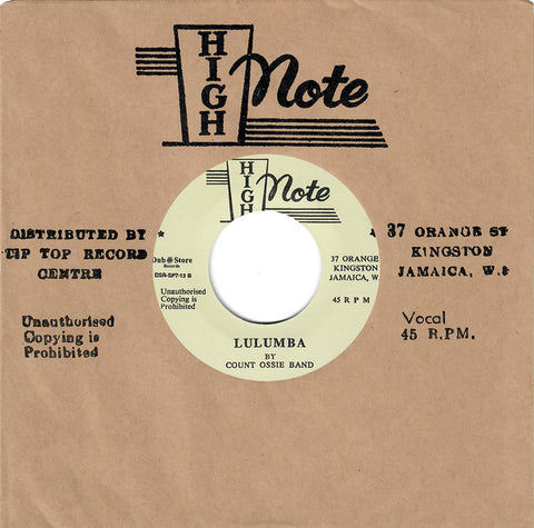 Count Ossie Band - Lulumba (Alternative Take) - High Note ‎– DSRSP713
