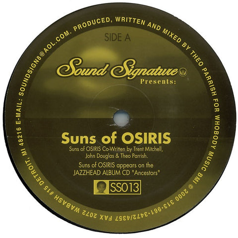 Theo Parrish - Location Of Lost Colors 12" SS013 Sound Signature