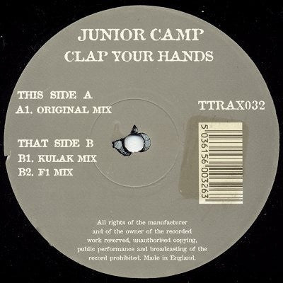 Junior Camp - Clap Your Hands 12" TTRAX032 Tripoli Trax