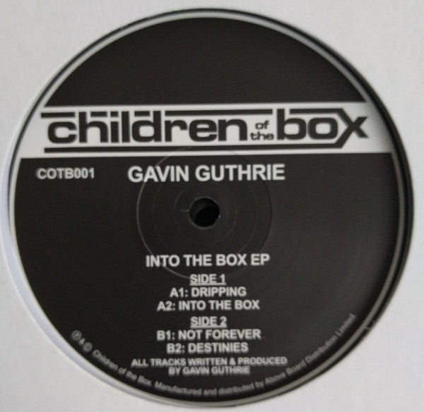 Gavin Guthrie – Into The Box EP Children Of The Box – COTB001