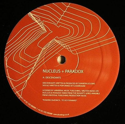 Nucleus + Paradox, Kirsty Hawkshaw ‎– Descendants / Night Theme (Paradox Remix) 12" Paradox Music ‎– PM 015