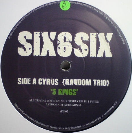 Cyrus - 3 Kings / Drama 12" SIX002 Six6Six